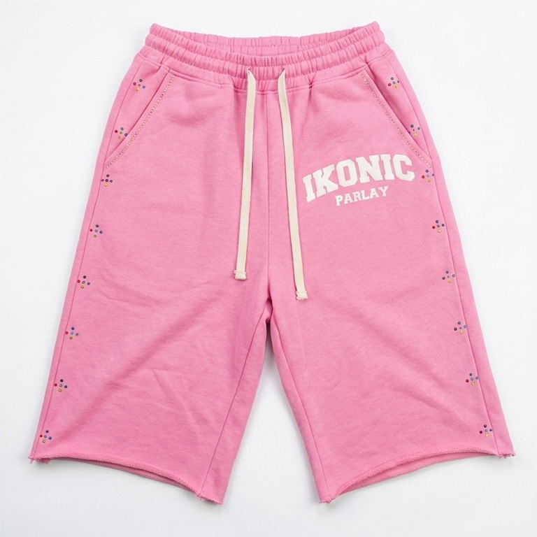 PINK SWEAT CAPRIS SHORTS
