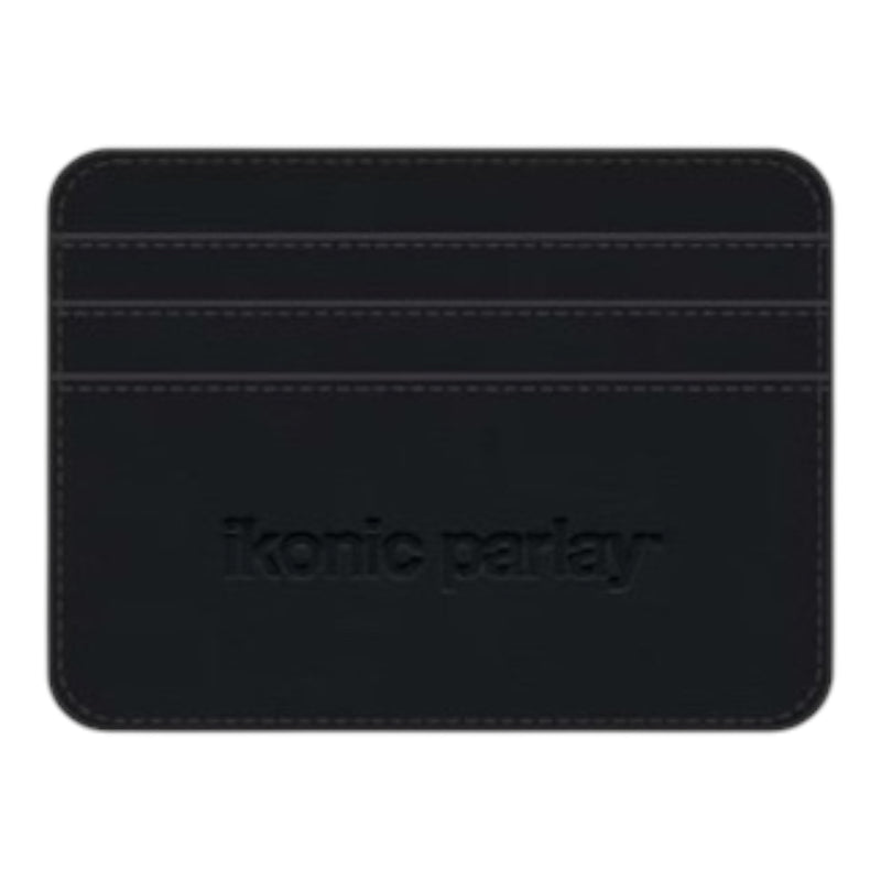 BLACK LEATHER CARD HOLDER