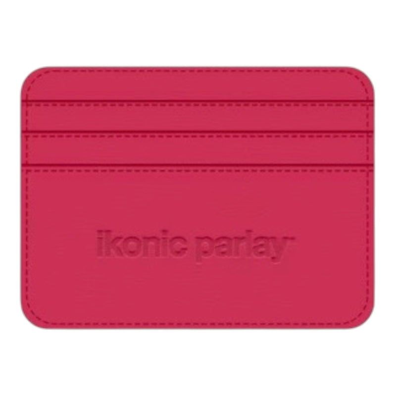 RED LEATHER CARD HOLDER