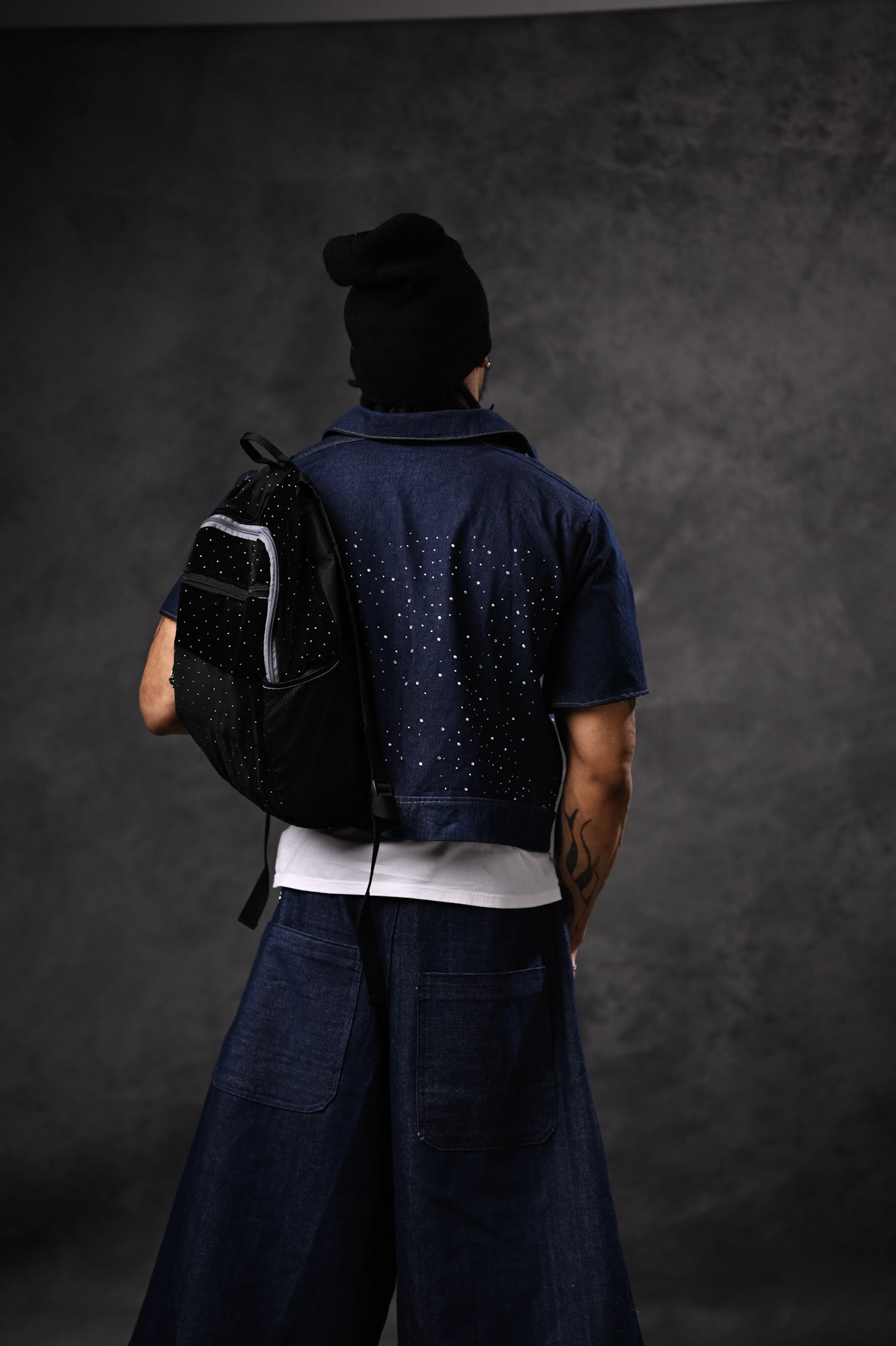 Rhinestone Denim Jacket